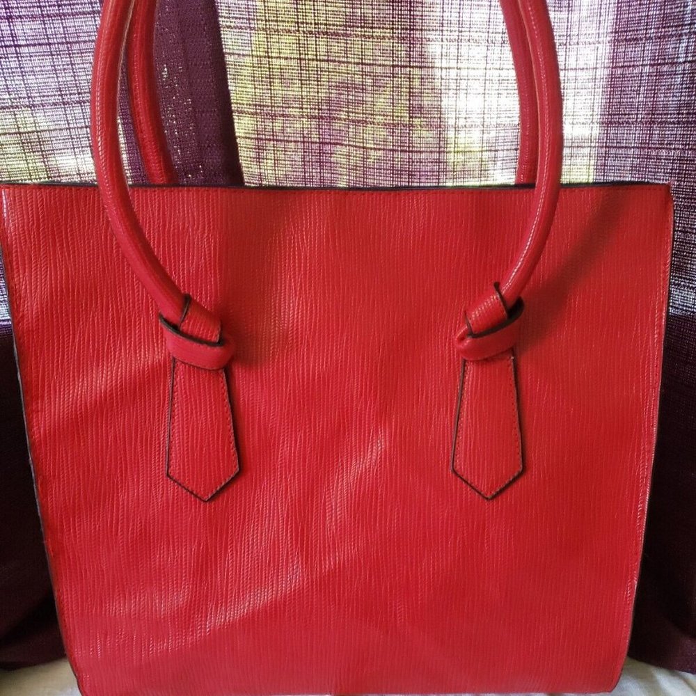 Elizabeth Arden Women's Red Tote Handbag Shoulder Bag Lady Shopper Weekend Purse